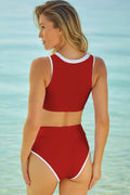 Contrast Trim Two-Piece Swimsuit - Hovatok