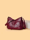 PU Leather Adjustable Strap Shoulder Bag - Hovatok