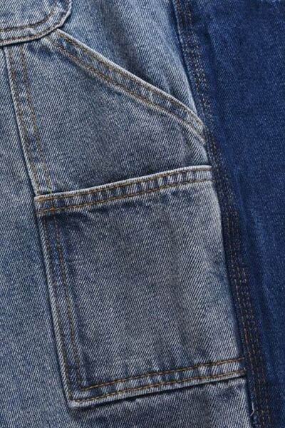 Men's Washed Cargo Denim Shorts - Hovatok