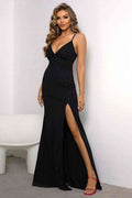 Lace-Up Spaghetti Strap Split Dress - Hovatok