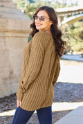 Basic Bae Full Size Ribbed Round Neck Long Sleeve Knit Top - Hovatok