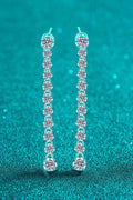Adored 1.18 Carat Moissanite Long Earrings - Hovatok