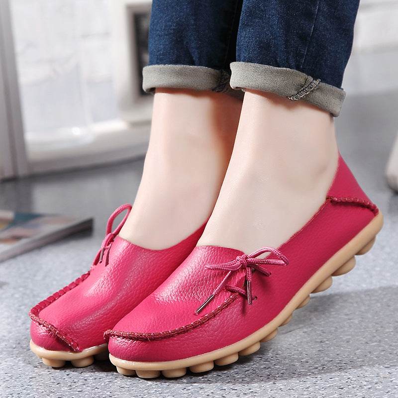 Side Tie Flat Slip-Ons - Hovatok