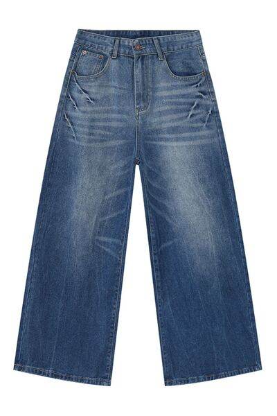 Wide Leg Men's Jeans with Pockets - Hovatok