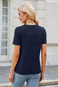 Round Neck Short Sleeve T-Shirt - Hovatok