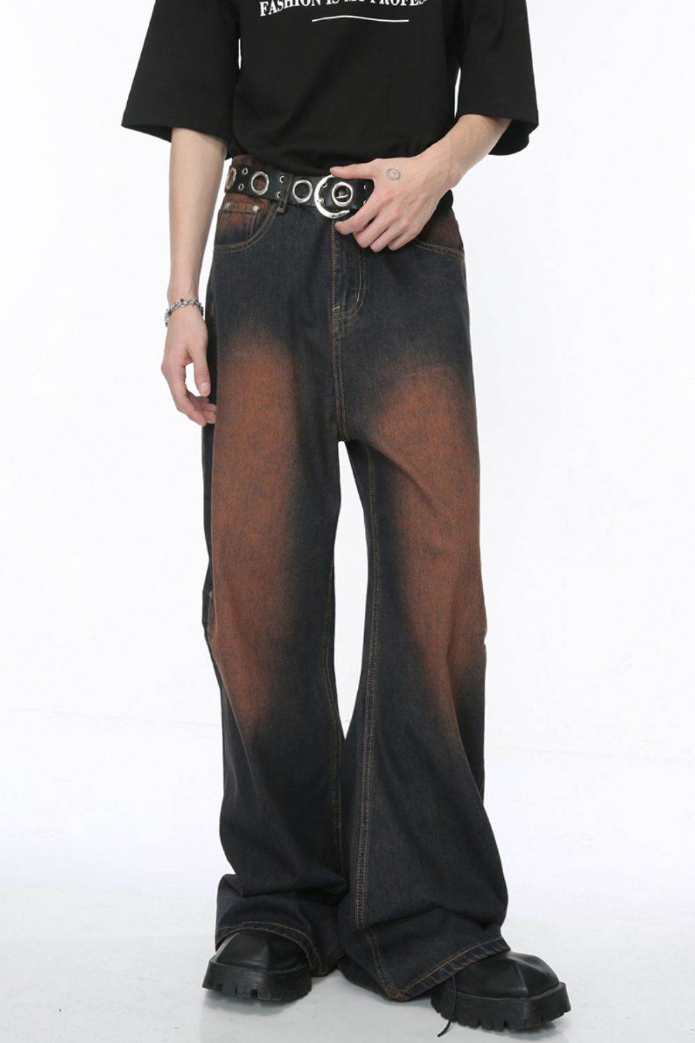 Wide Leg Jeans with Pockets - Hovatok