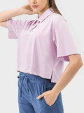 Millennia Half Button Short Sleeve Active T-Shirt - Hovatok