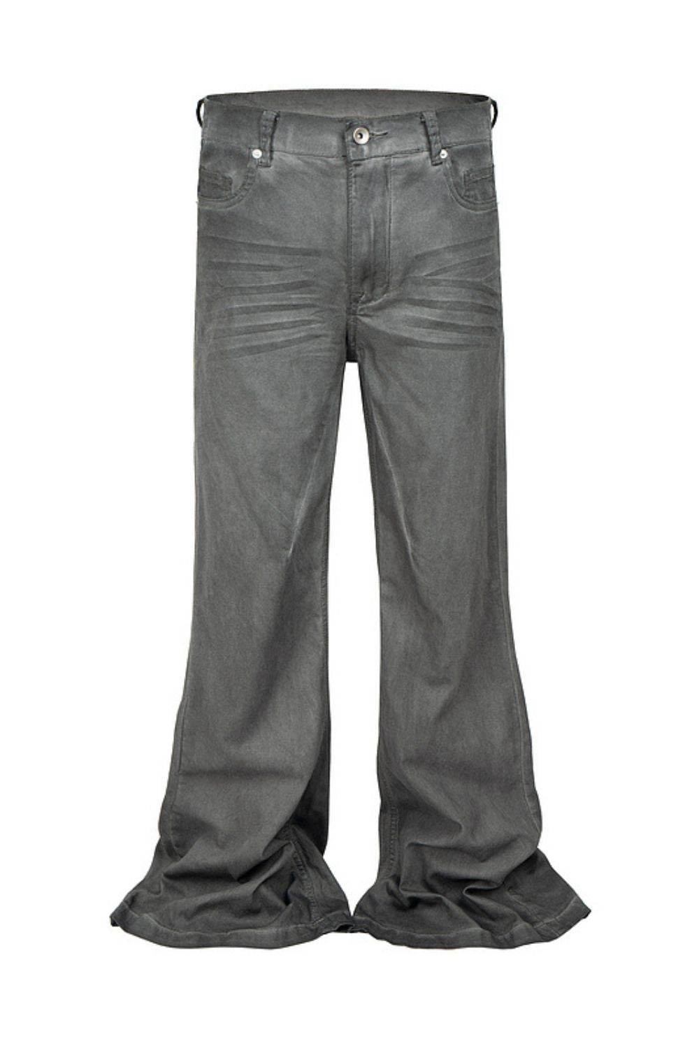 Men's Washed Flare Jeans - Hovatok