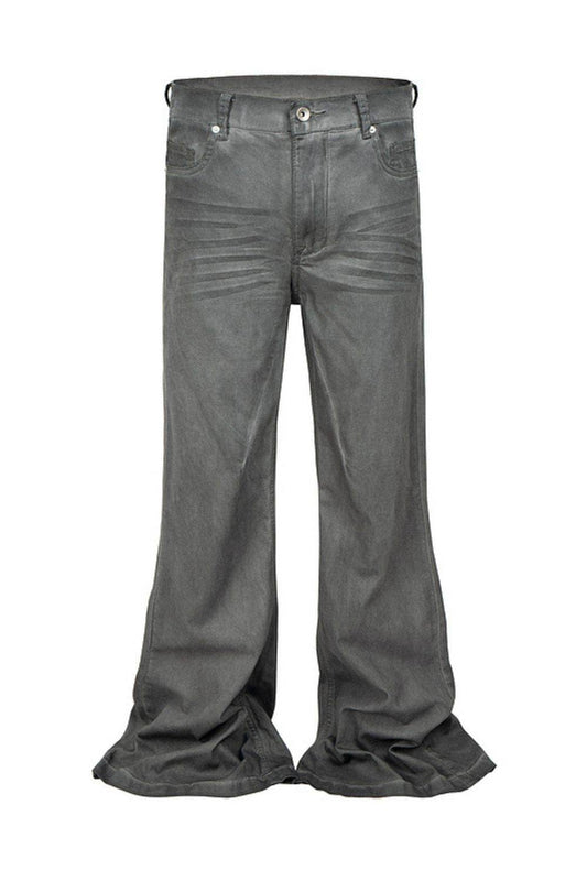 Men's Washed Flare Jeans - Hovatok