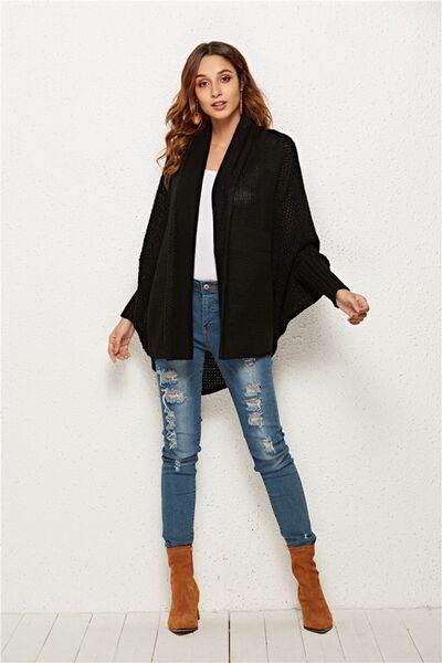Angel Wings Open Front Batwing Sleeve Cardigan - Hovatok