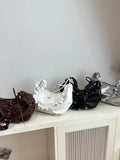 Butterfly Ruched Strap Shoulder Bag - Hovatok