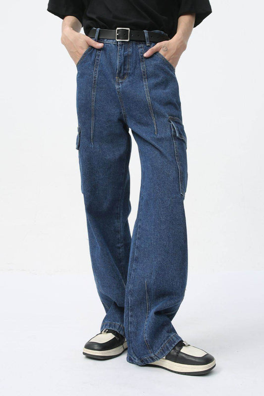 Men's Straight Cargo Jeans - Hovatok