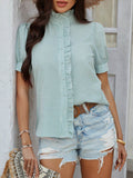 Devine Button Down Striped Short Sleeve Shirt - Hovatok