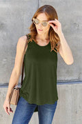 Basic Bae Full Size Round Neck Curved Hem Tank - Hovatok