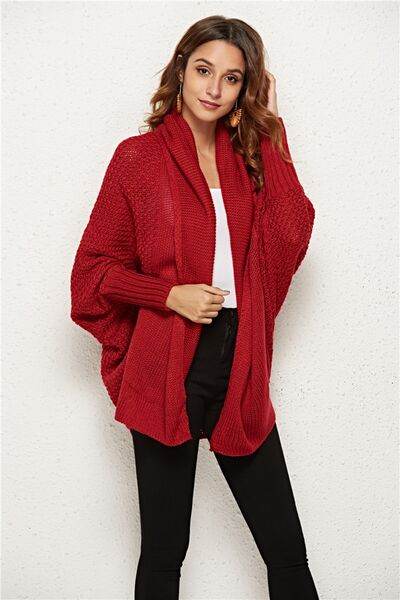 Angel Wings Open Front Batwing Sleeve Cardigan - Hovatok