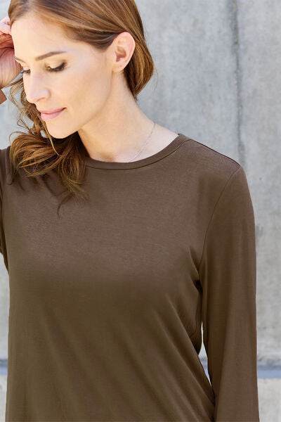 Basic Bae Full Size Round Neck Long Sleeve Top - Hovatok