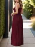 Pocketed Round Neck Sleeveless Dress - Hovatok