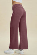 Basic Bae Full Size Air Scuba Drawstring Wide Leg Pants - Hovatok