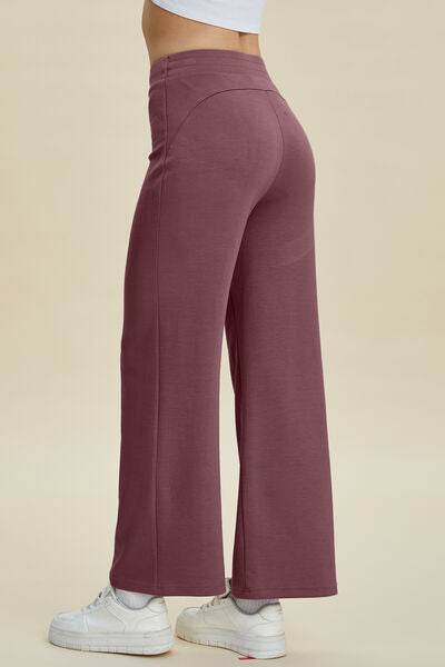 Basic Bae Full Size Air Scuba Drawstring Wide Leg Pants - Hovatok