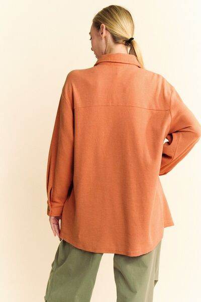 Davi & Dani Waffle-Knit Button Down Shirt - Hovatok