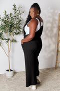 Double Take Full Size Wide Strap Overall with Pockets - Hovatok