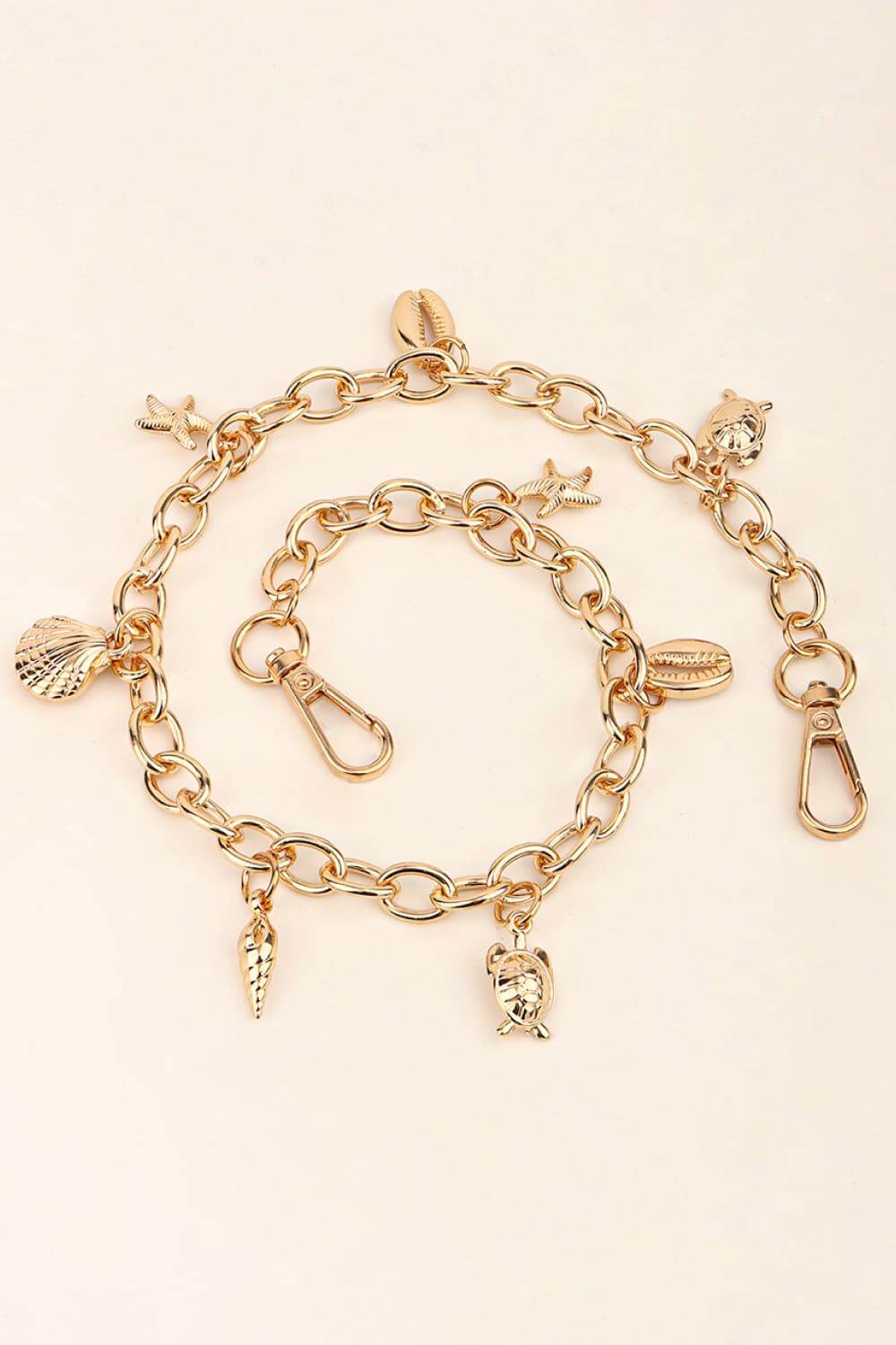 Sea Element Charm Iron Chain Belt - Hovatok