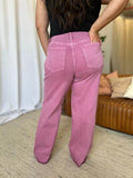 RFM Full Size High Rise Garment Dye Wide Leg Jeans - Hovatok
