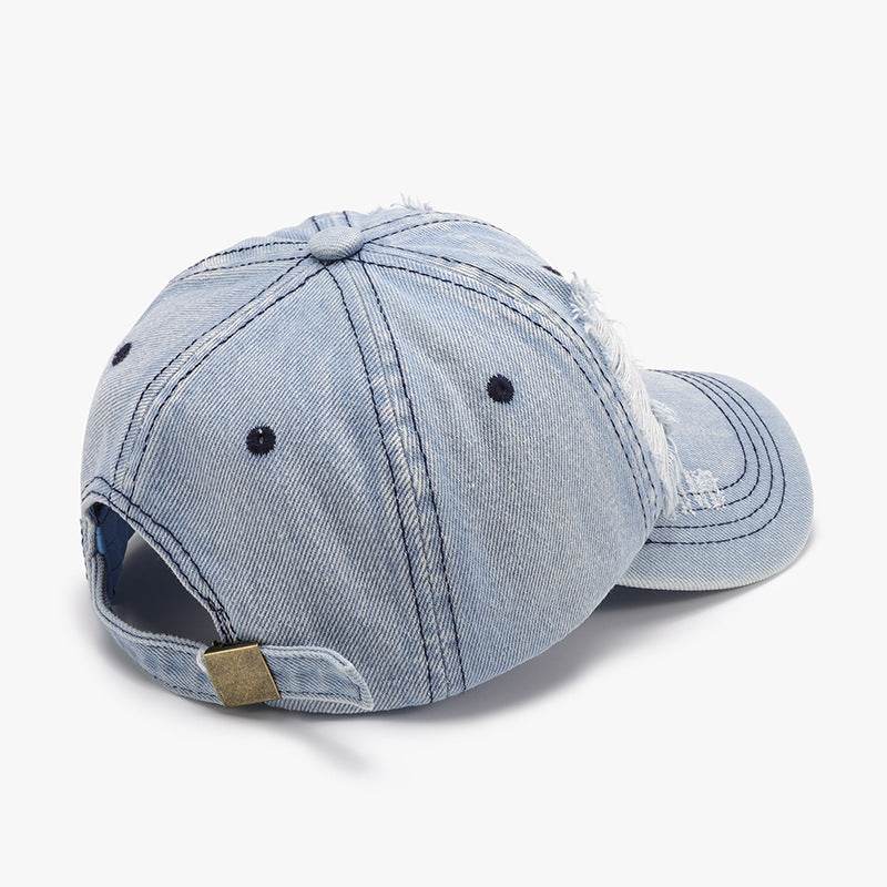 Distressed Cotton Baseball Cap - Hovatok