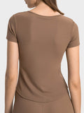 Millennia Notched Short Sleeve Active T-Shirt - Hovatok