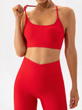 Spaghetti Strap Active Bra - Hovatok