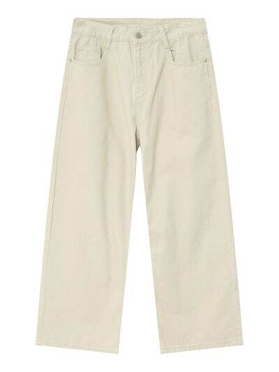 Men's Mid-Rise Straight-Leg Jeans - Hovatok