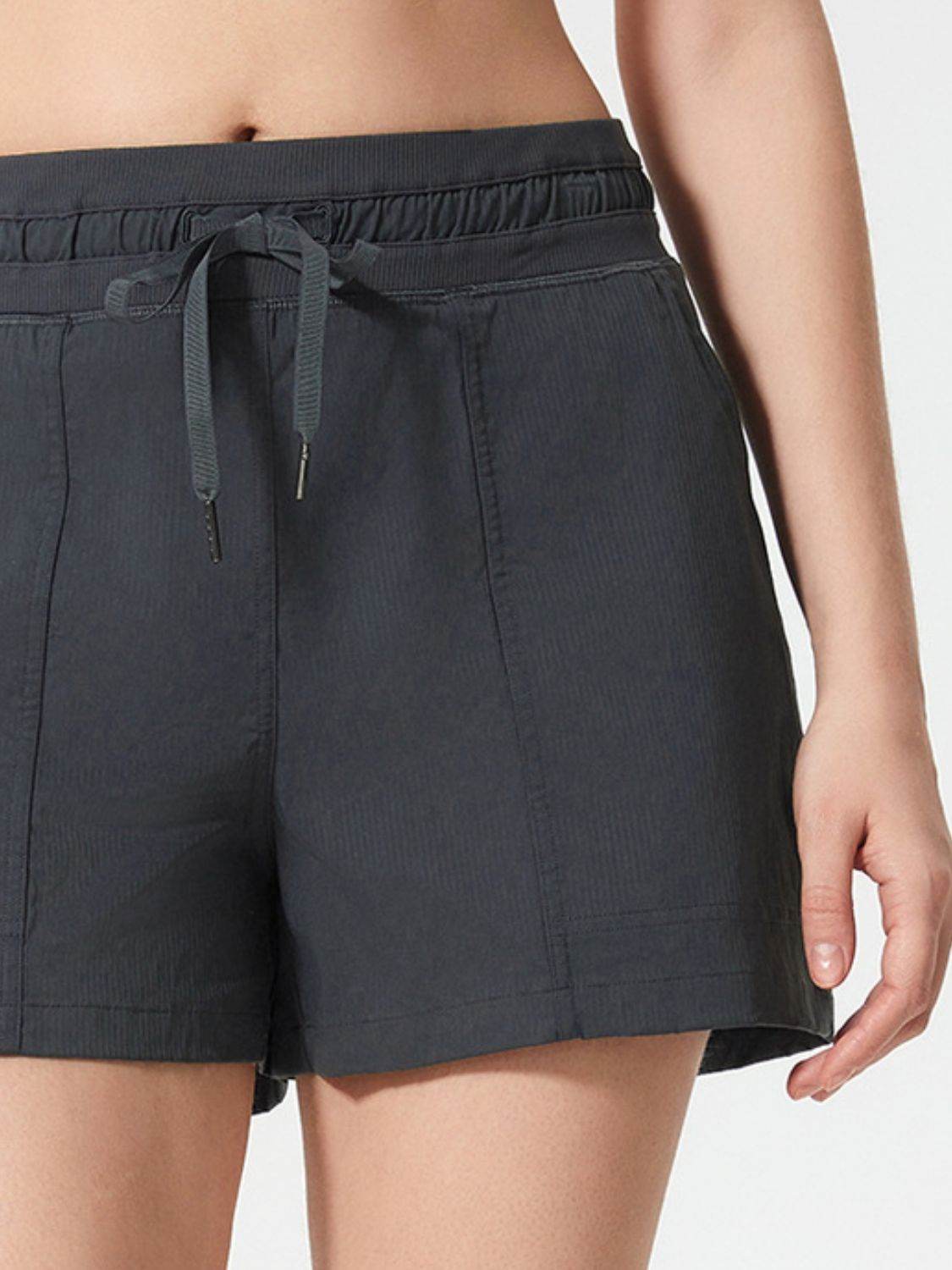 Millennia Drawstring Active Shorts with Pockets - Hovatok