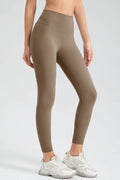 Wide Waistband Slim Fit Active Leggings - Hovatok