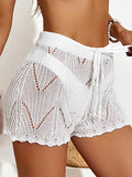 Drawstring Cutout Swim Shorts - Hovatok