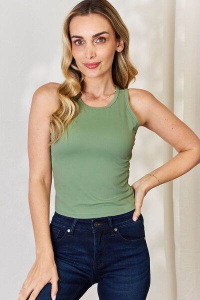 Basic Bae Full Size Round Neck Slim Tank - Hovatok