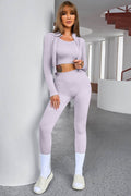 Tank Cropped Active Top and Pants Set - Hovatok