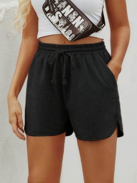 Drawstring Shorts with Pockets - Hovatok