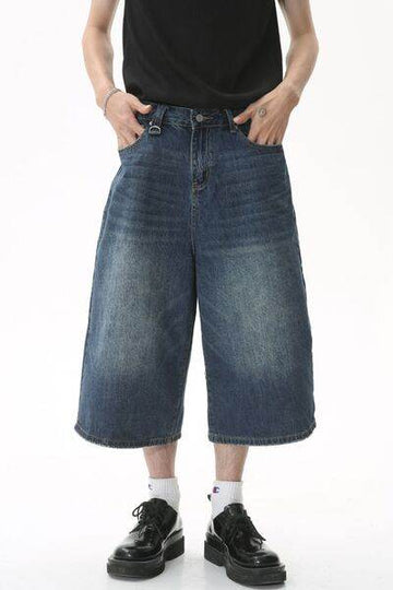 Wide Leg Cropped Jeans - Hovatok