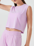 Millennia Round Neck Cropped Active Tank - Hovatok