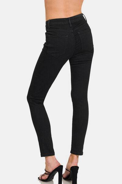 Zenana High Rise Skinny Jeans with Pockets - Hovatok