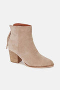 Beast Fashion Suede Point Toe Ankle Booties - Hovatok