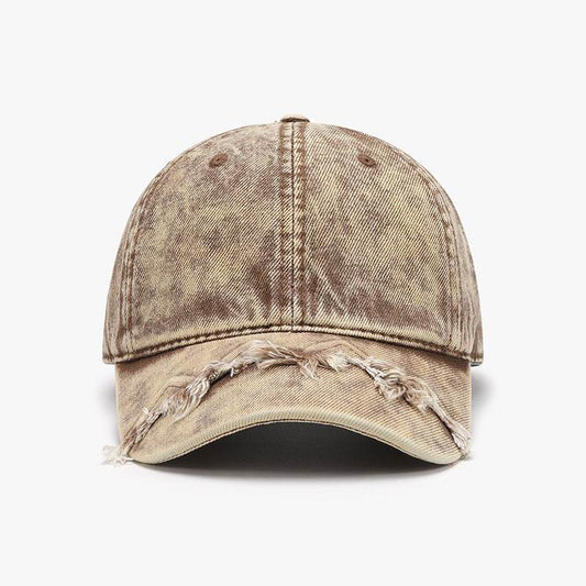 Fringe Adjustable Cotton Baseball Cap - Hovatok