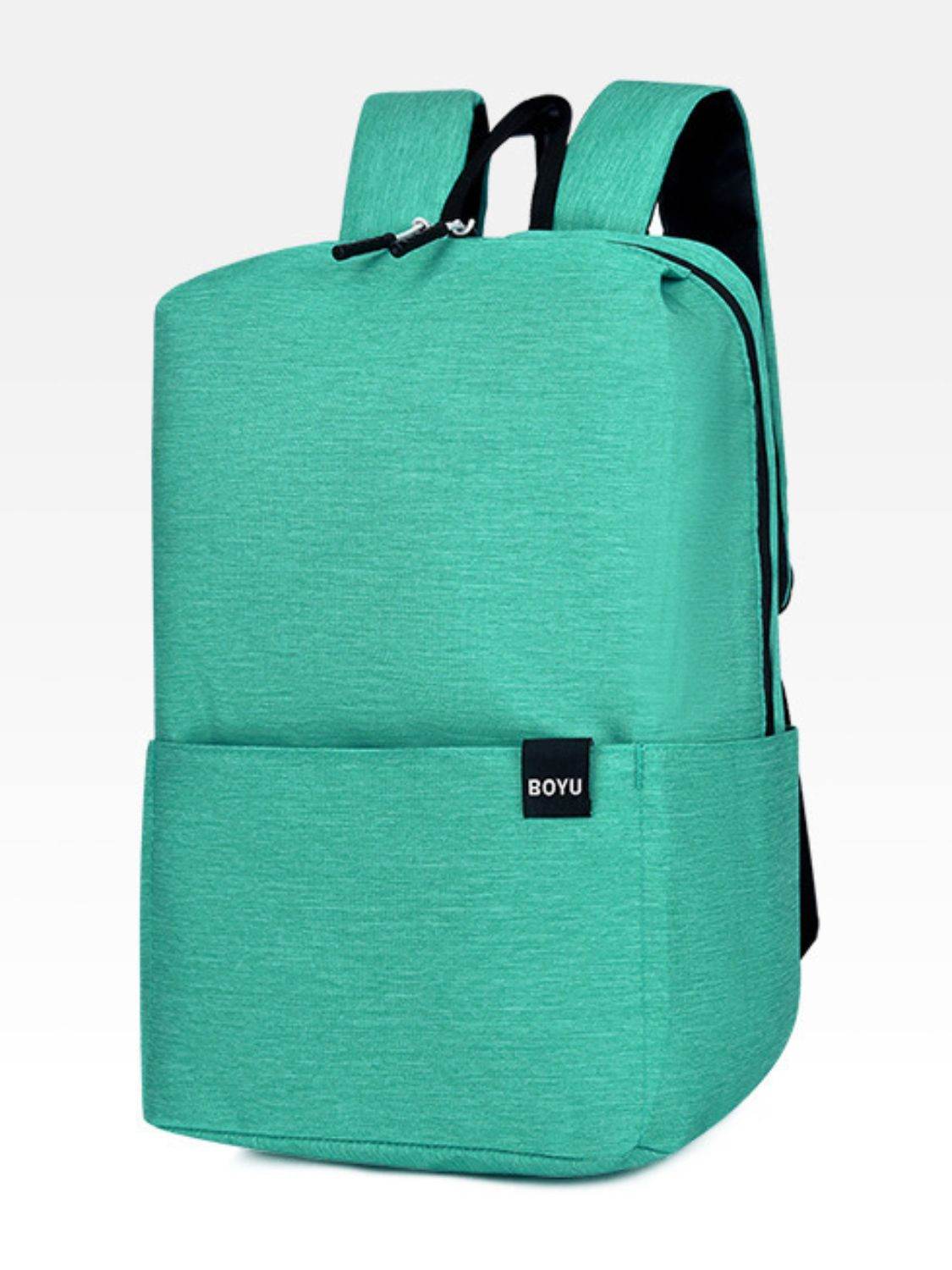 Solid Color Nylon Backpack Bag - Hovatok