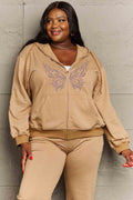 Simply Love Full Size Butterfly Graphic Hoodie - Hovatok