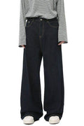 Wide Leg Jeans with Pockets - Hovatok