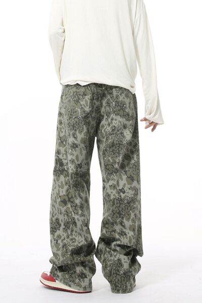 Camouflage Jeans with Pockets - Hovatok