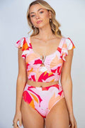White Birch Full Size Floral Two Piece Swim Set - Hovatok