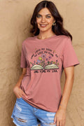 Simply Love Full Size Book & Flower Graphic Cotton Tee - Hovatok