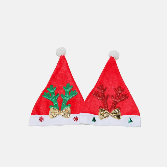 2 Piece Antler Christmas Hat with pompom - Hovatok