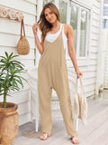 V-Neck Spaghetti Strap Jumpsuit - Hovatok